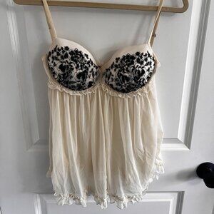 Victoria's Secret | 34D Lace Babydoll Lingerie